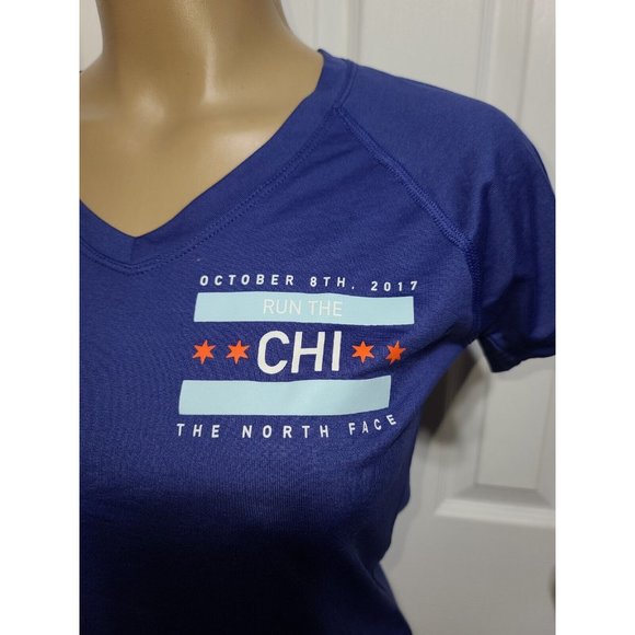 The North Face Women S/P Stretch Poly Shirt 2017 Chicago Marathon Collectable W2 - Picture 2 of 7